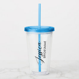 Copo De Acrílico Tumbler Personalizado/ Presente para Damas de Honr