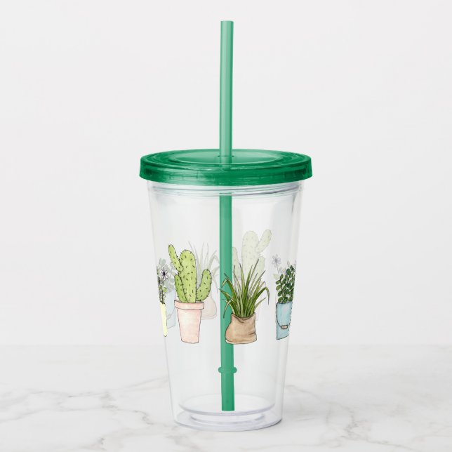 Copo De Acrílico Tumbler Potted das plantas (Frente)