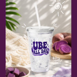 Copo De Acrílico Tumbler Ube o Dia Inteiro