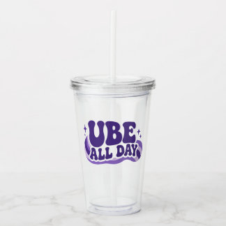 Copo De Acrílico Tumbler Ube O Dia Todo