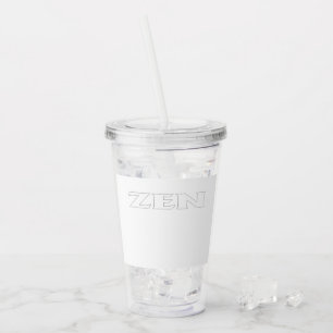 Copo De Acrílico Tumblho branco branco de linha branca branco de ac