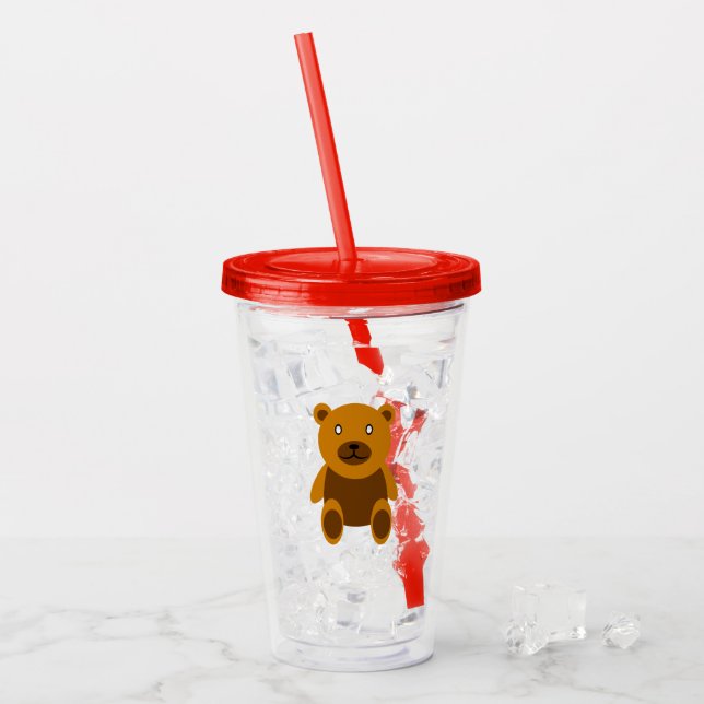 Copo De Acrílico Turma-do-urso-pardo (Gelo frontal)