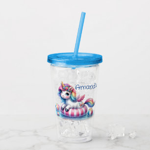 Copo De Acrílico Unicórnio Personalizado