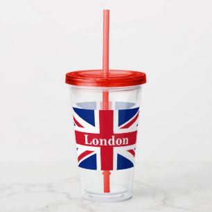 Copo De Acrílico Union Jack London ~ British Flag