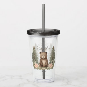Copo De Acrílico Urso Florestal da Madeira