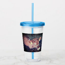 Copo De Acrílico Vaca castanha