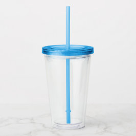 Copo De Acrílico Vibrant Blue 16 oz Acrylic Drink Tumbler