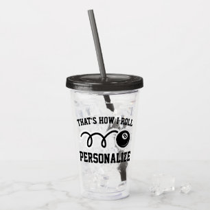 Copo De Acrílico Vidro acrílico do tumbler da piscina engraçada