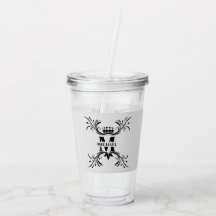 Vintage Art Deco Black Name Monograma