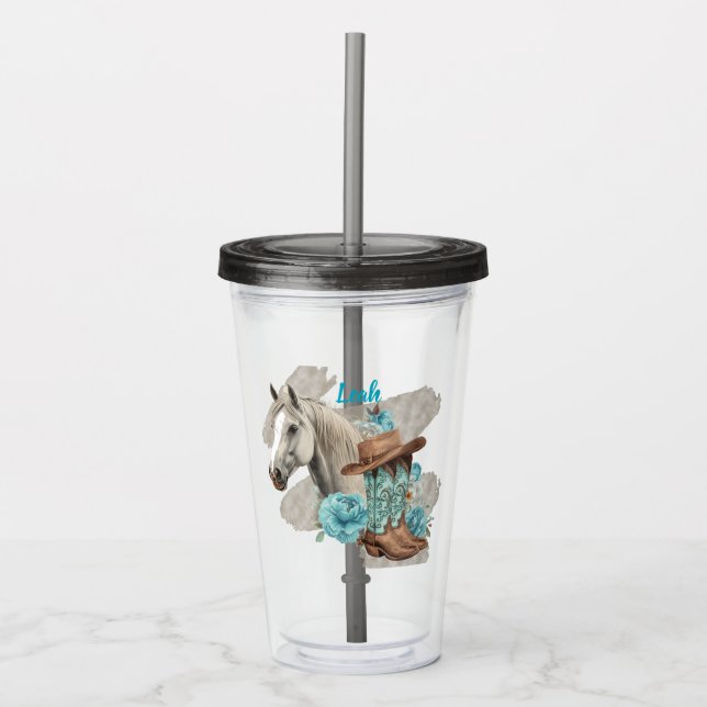 Copo De Acrílico Western Horse  (Frente)