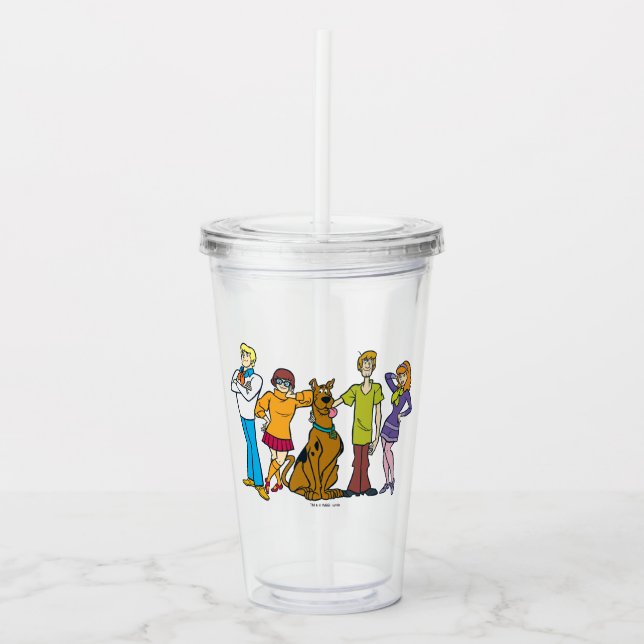 Copo De Acrílico Whole Gang 14 Mystery Inc (Frente)