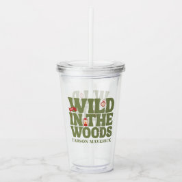 Copo De Acrílico Wild In The Woods Kids Birthday