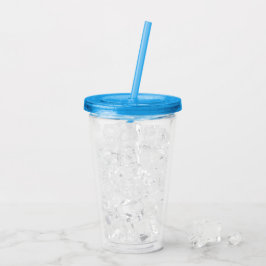 Copo de Bebida Acrílico Vibrante Azul 475 ml