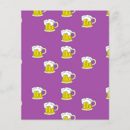 Copo de cerveja espumante em roxo