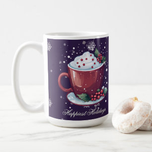 Copo de Chocolate Quente de Natal Caneca de Café