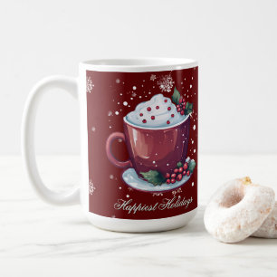 Copo de Chocolate Quente de Natal Caneca de Café