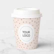 Copo de Papel Personalizado com Logotipo Simples d