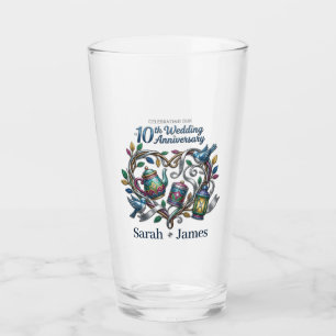 Copo De Pint 10º Aniversário de Casamento de Lata Presente We S