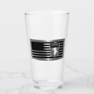 Copo De Pint 101ª Divisão Aerotransportada com Bandeira America