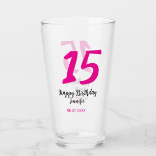 Copo De Pint 15 aniversário quiencenera adicionar data ano mode