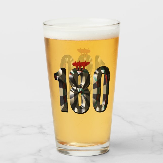 Copo De Pint "180 em 3D: A Dimensão Mais Avançada das Trevas" (Frente (Preenchido))