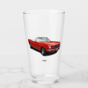Copo De Pint 1966 vidro convertível vermelho