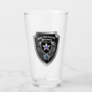 Copo De Pint 2ª Divisão de Infantaria “Divisão Indianhead Glass
