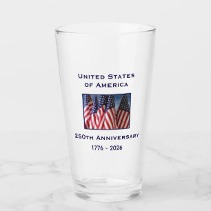 Copo De Pint 250º Aniversário EUA Bandeira Patriótica Americana