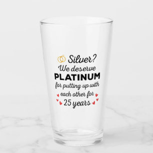 Copo De Pint 25 Casamento I - Casal Engraçado Silver