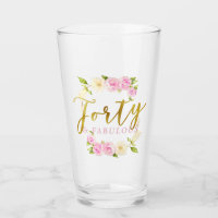40 e grinalda floral fabulosa