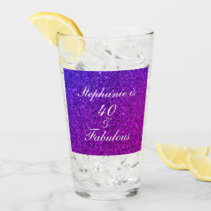 Copo De Pint 40 E Ómbre Púrpura Rosa De Noite Fabuloso