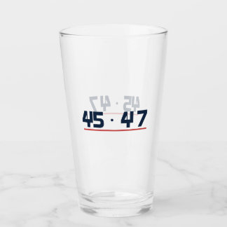 Copo De Pint 45 47 Clássicos Vidro de Pint Navy e Vermelho