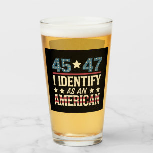 Copo De Pint 45 47 Eu Me Identifico Como Uma Bandeira Americana
