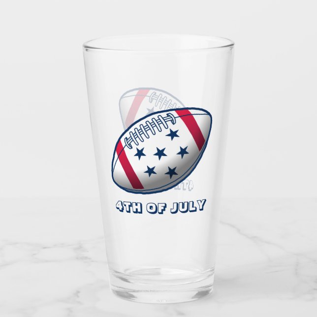 Copo De Pint 4 de julho de futebol (Frente)