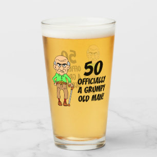 Copo De Pint 50.o aniversário Oficialmente inchado Velho