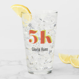 Copo De Pint 5k Race Executando Celebração Amarelo Negrito Text