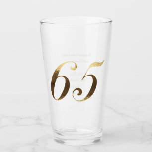 Copo De Pint 65.º Aniversário do Casamento Azul de Sapphire