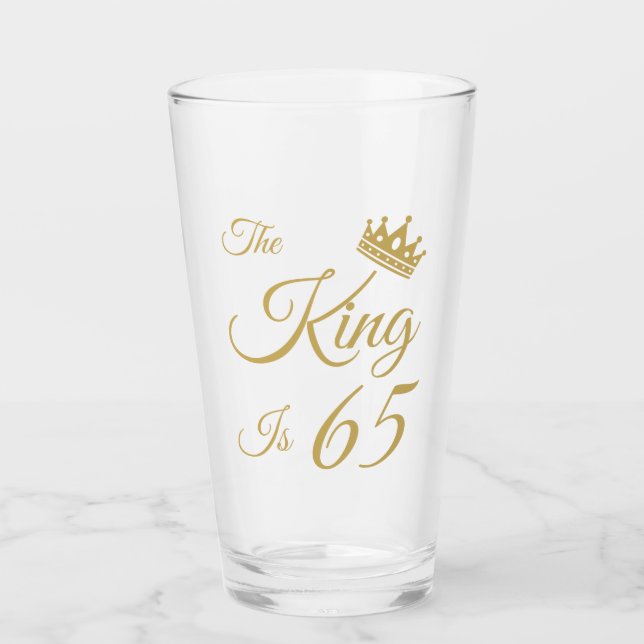 Copo De Pint 65.º aniversário engraçado para homens (Frente)