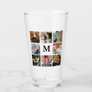 Copo De Pint 8 monograma moderno na moda da colagem   da foto
