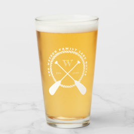 Copo De Pint A casa cruzada branco do lago paddles adiciona o