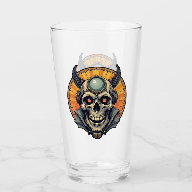 Copo De Pint A caveira alada. (Frente)