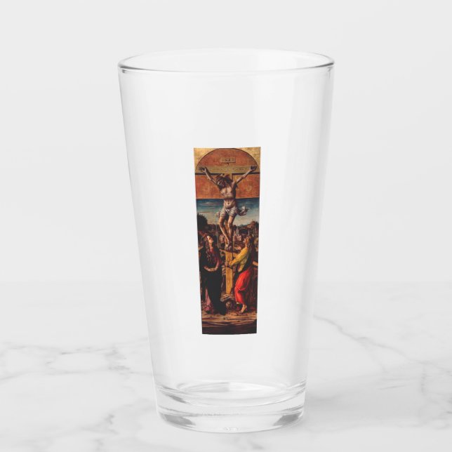 Copo De Pint A Crucificação por Carlo Crivelli  (Frente)