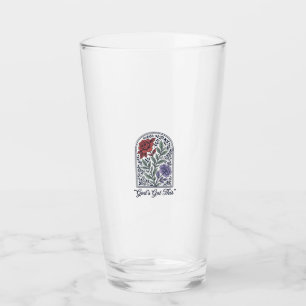 Copo De Pint A Fé Tem Isso Floral Vintage