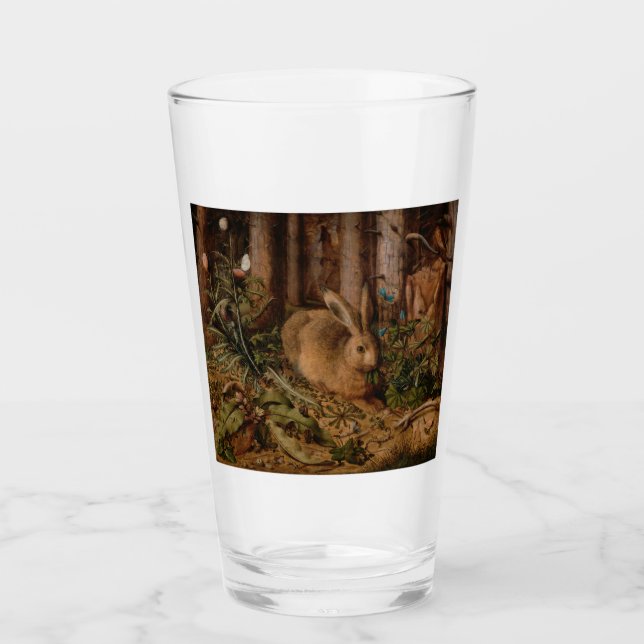 Copo De Pint A Hare in the Forest (por Hans Hoffmann) (Frente)