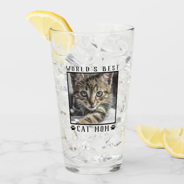 Copo De Pint A melhor pata de gato do mundo imprime quadros de  (Gelo frontal)