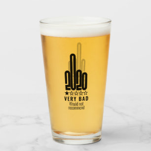 Copo De Pint A Revisão Personalizada Do Dedo Médio 2020 Não 