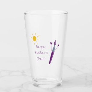Copo De Pint A Trabalho de arte do seu filho para o Pai