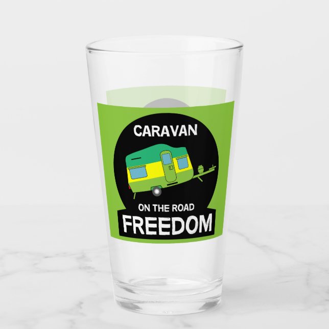 Copo De Pint A Vida É Doce Na Caravana Engraçada Oferece Viagem (Frente)