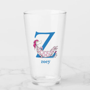 Copo De Pint ABC do Dr. Seuss: Letra Z - Azul Adicione seu No