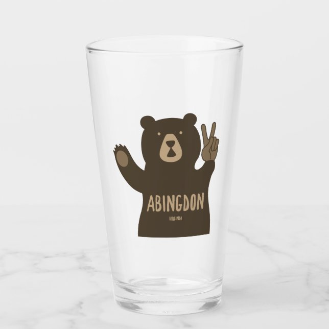 Copo De Pint Abingdon Virginia Peace Bear (Frente)